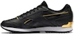 (W) Reebok Royal Glide Ripple Clip 'Hitam Emas' G55755