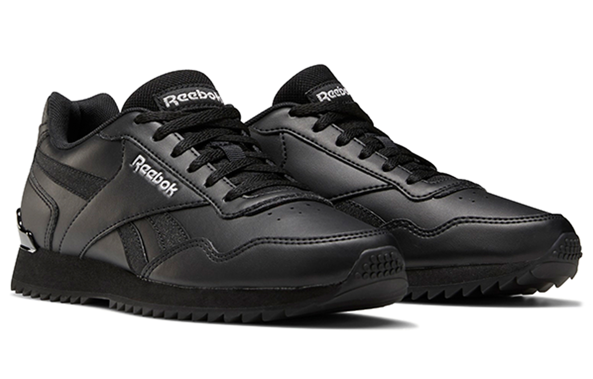 (W) Reebok Royal Glide Ripple Clip 'Black Silver' 圖 3