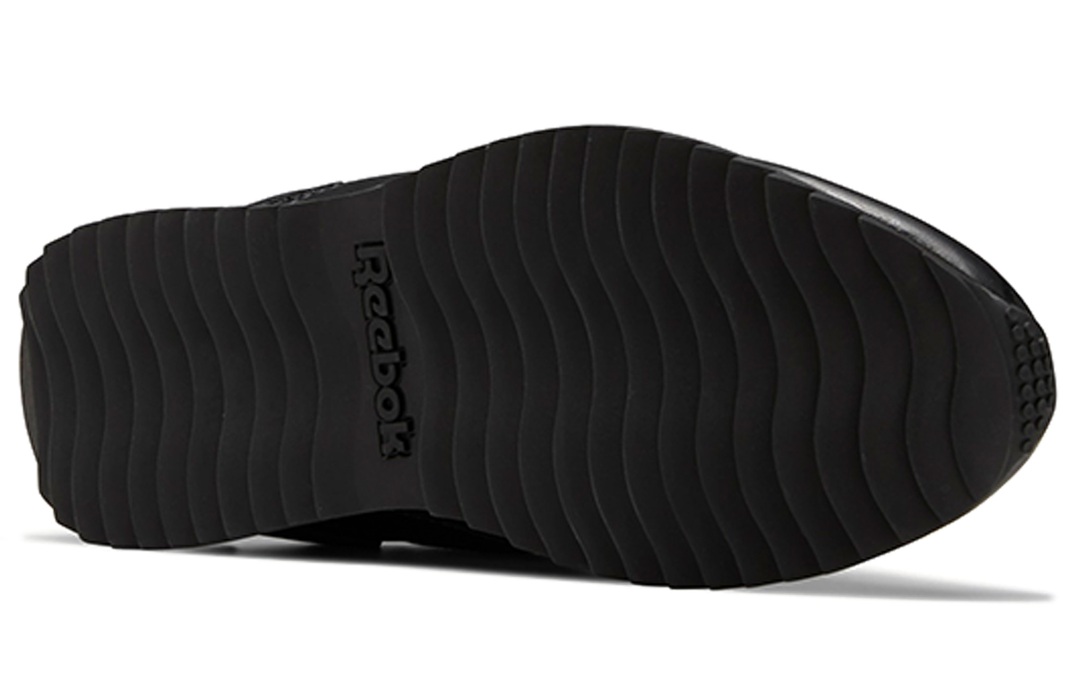 (W) Reebok Royal Glide Ripple Clip 'Black Silver' 圖 6