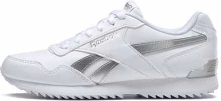 (Women) Reebok Royal Glide Ripple Clip 'White Grey' BS5819 (Women) Reebok Royal Glide Ripple Clip 'White Grey' BS5819