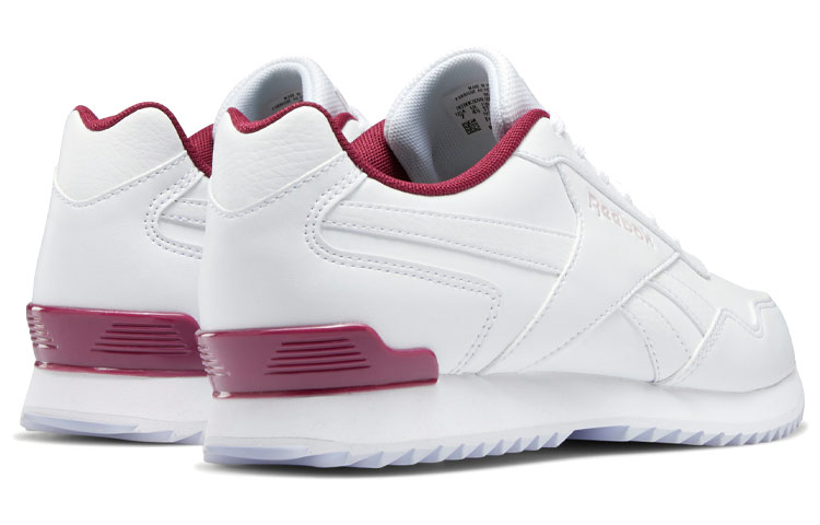Shop Reebok Royal Glide Ripple Clip 減震耐磨舒適 低幫運動鞋 女款 白紫
