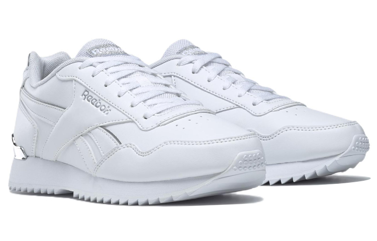 (W) Reebok Royal Glide Ripple Clip 'White Silver' 圖 3