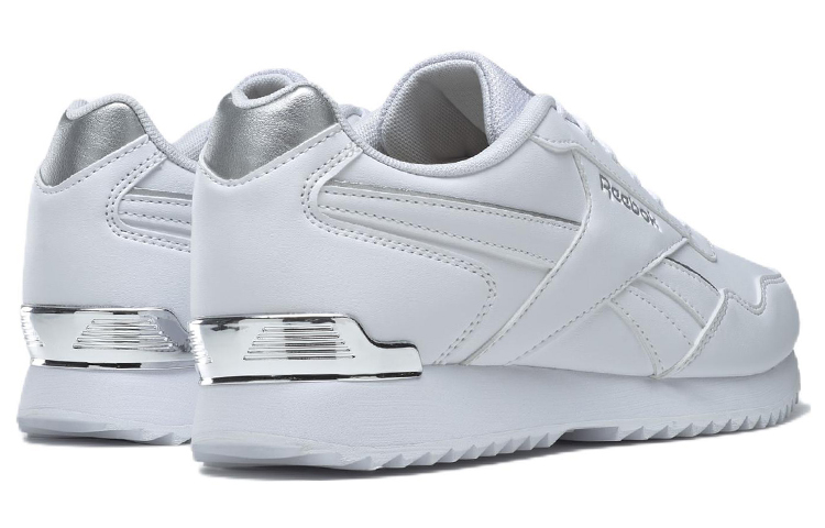(W) Reebok Royal Glide Ripple Clip 'White Silver' 圖 4