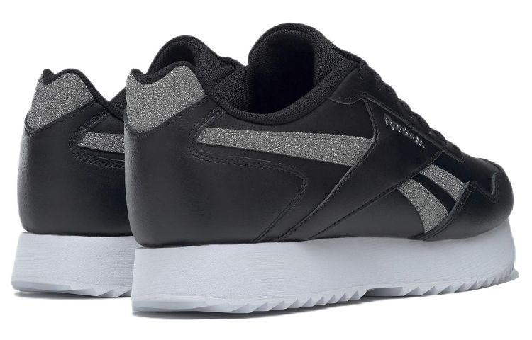 Shop (W) 리복 로얄 글라이드 리플 더블 블랙/그레이 (Reebok Royal Glide Ripple Double Black/Grey) GX5982
