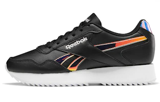 (Women) Reebok Royal Glide Ripple Double 'Black White Yellow' H03330 (Women) Reebok Royal Glide Ripple Double 'Black White Yellow' H03330