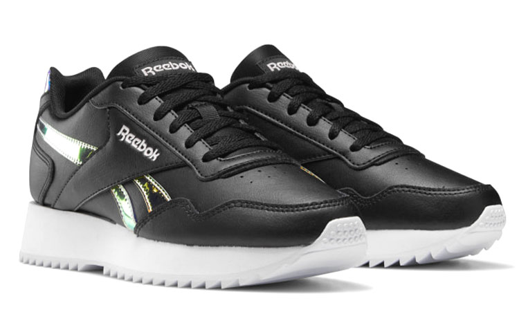 (W) Reebok Royal Glide Ripple Double 'Black White Yellow' 圖 3