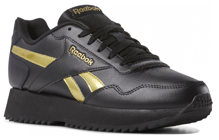(W) Reebok Royal Glide Ripple Double 'CMFT Universal Low Top Black Gold' 圖 2