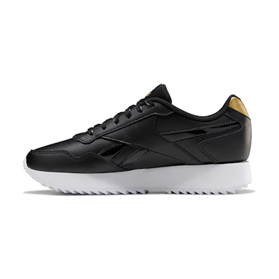 (W) Reebok Royal Glide Ripple Double 'Black White'