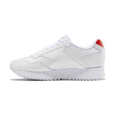 (W) Reebok Royal Glide Ripple Double Running Shoes White/Orange