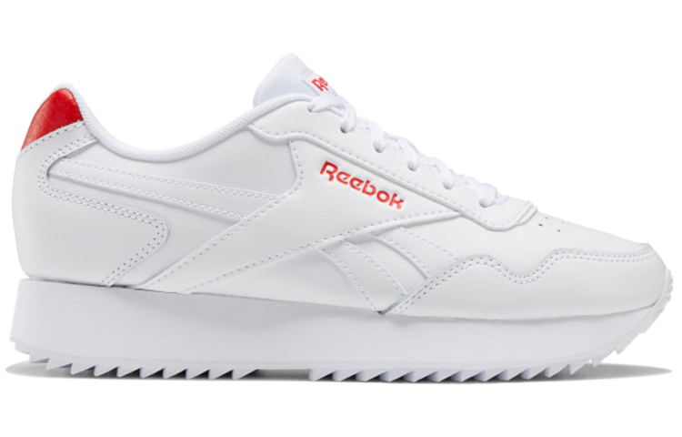 (W) Reebok Royal Glide Ripple Double Running Shoes White/Orange 圖 2