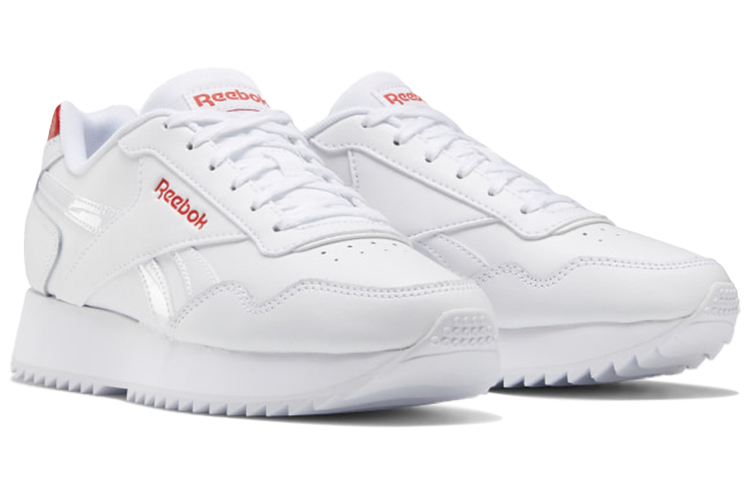 (W) Reebok Royal Glide Ripple Double Running Shoes White/Orange 圖 3