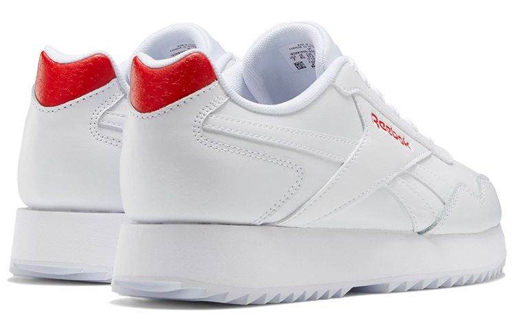 (W) Reebok Royal Glide Ripple Double Running Shoes White/Orange 圖 4