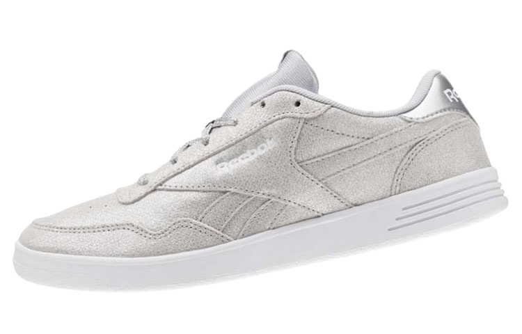 Lookbook Reebok Royal Techque 時尚休閒防滑減震 低幫休閒板鞋 女款 銀