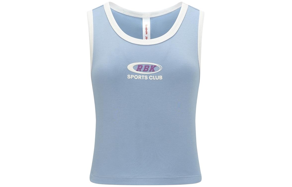(Women) Reebok Slim Fit Tank Top with Colorblock Logo Print Blue Purple 24SRC410WGB4