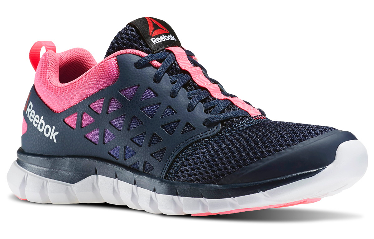 Lookbook Reebok Sublite Xt Cushion 2 女款 藍粉白 跑步鞋