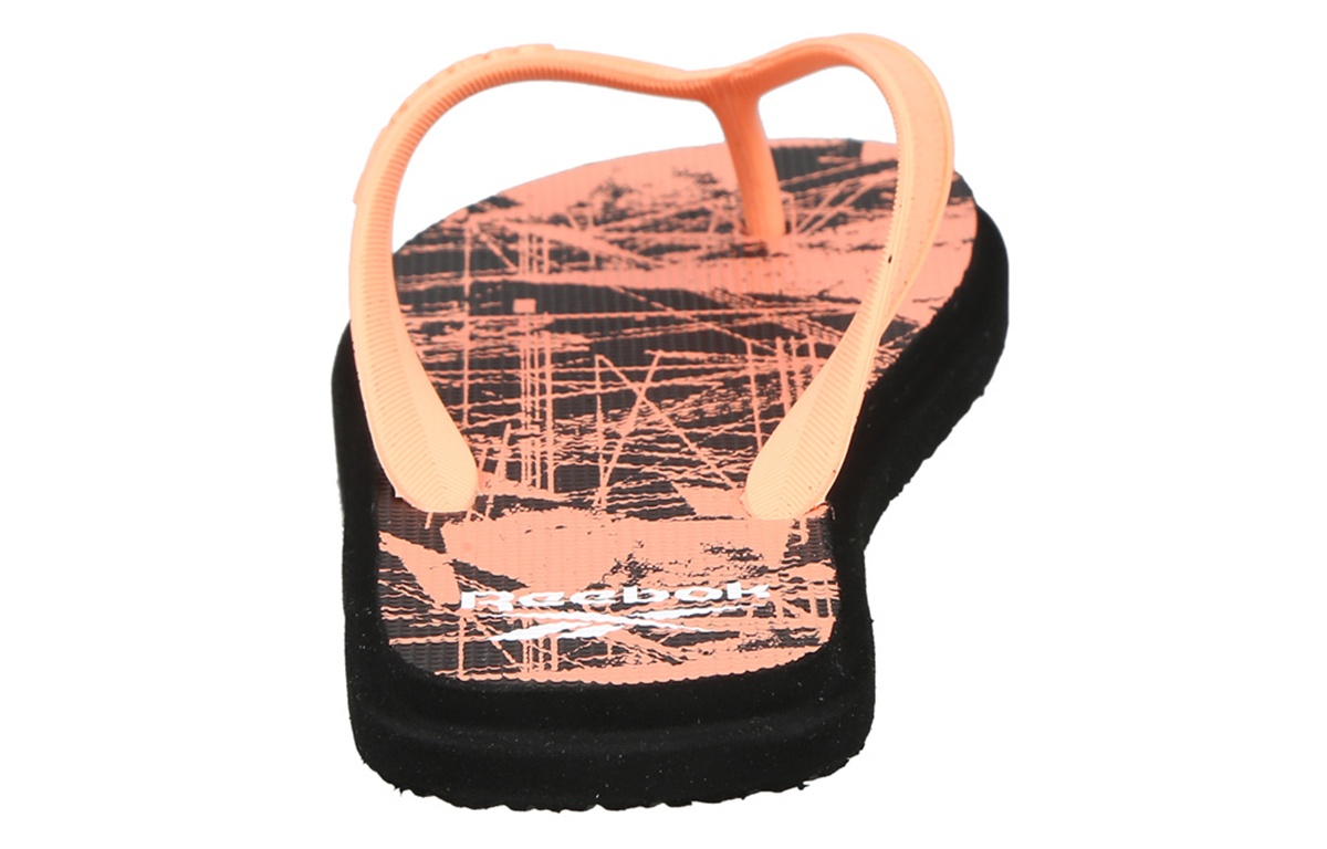 Purchase (W) Reebok Sandalias Russle Flip para Natación 'Naranja Negro' FV9523