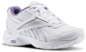Lookbook Reebok Walk Ultra V Dmx Max 耐磨防滑透氣 低筒 跑步鞋 女款 白紫