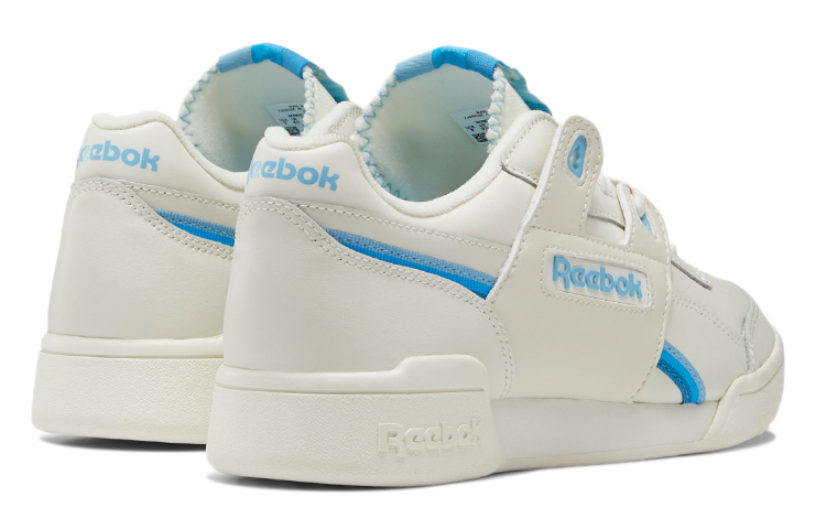 Shop Reebok Workout Lo Plus 時尚休閒板鞋 女款 米白藍