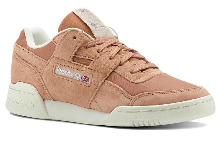 Lookbook Reebok Workout Lo Plus 減震防滑耐磨 低筒 板鞋 女款 棕粉色