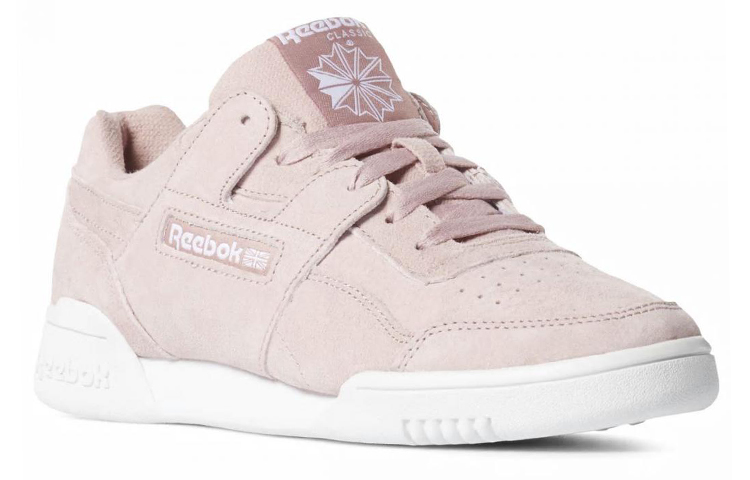 Lookbook Reebok Workout Lo Plus 復古低筒板鞋 女款 粉