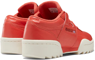 Shop Reebok Workout Ripple OG 時尚休閒板鞋 女款 珊瑚橘