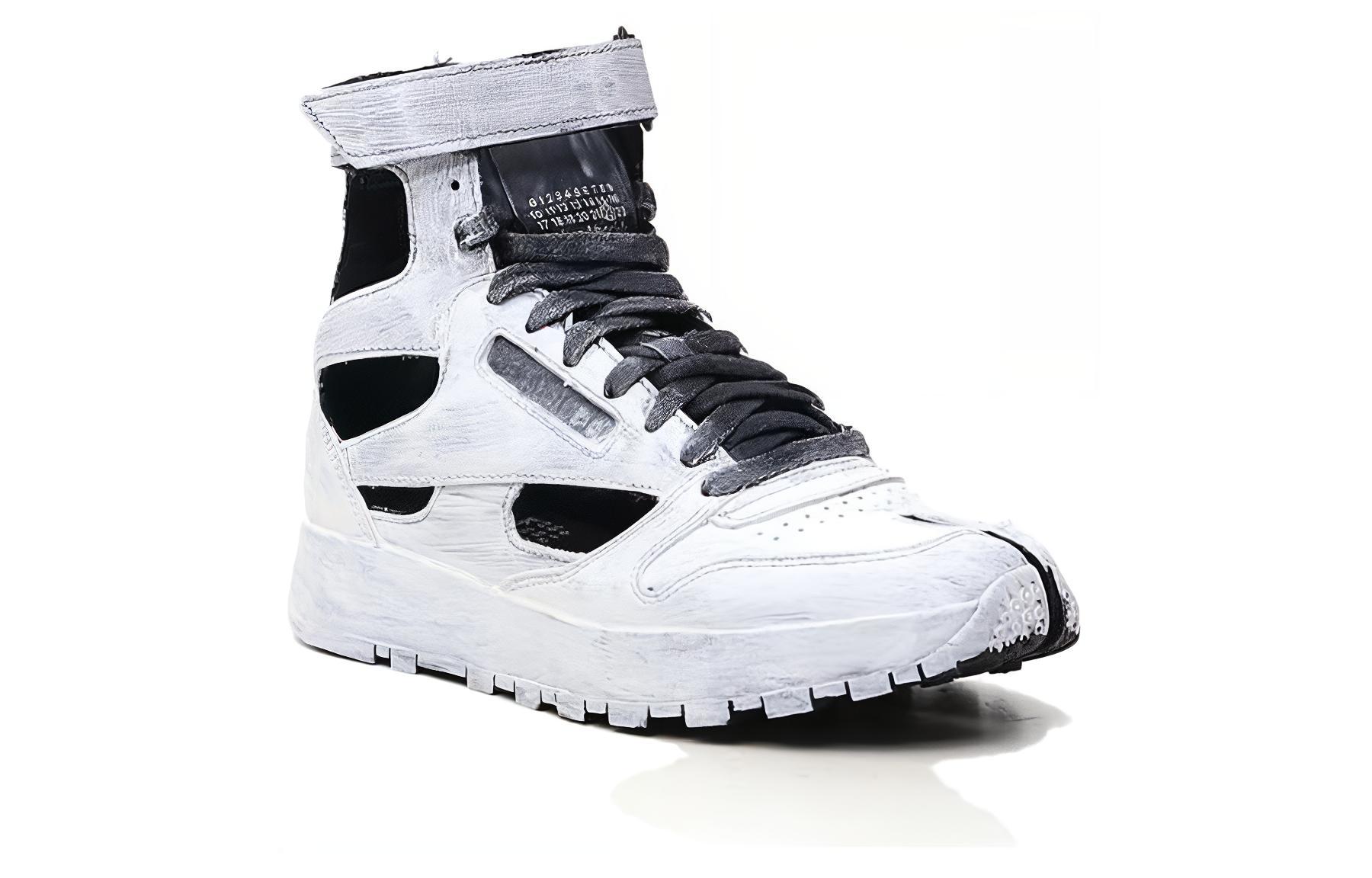 Order (W) (女性) リーボック x メゾンマルジェラ クラシックレザー 足袋 ハイ 'ホワイトアウト' S39WS0099-P4242-H8666 S39WS0099-P4242-H8666