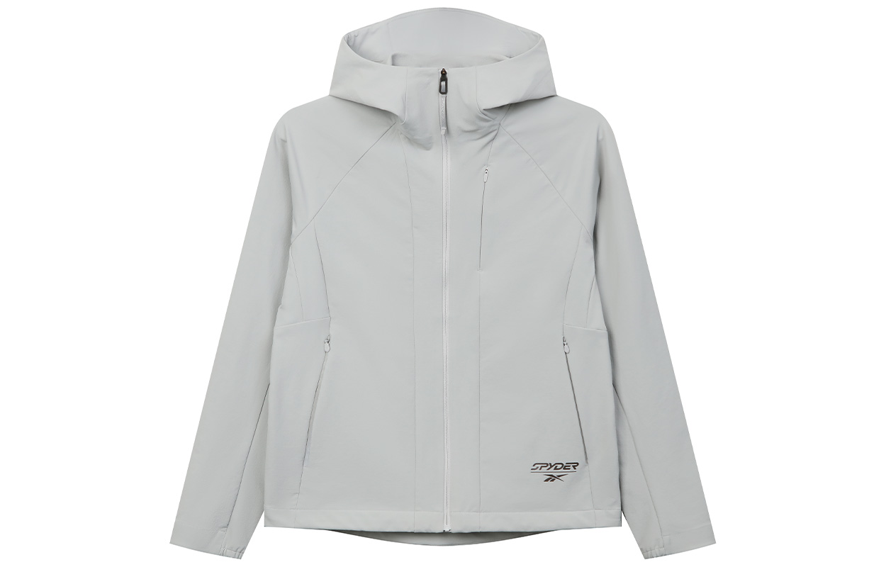 Order (W) 리복 x 스파이더 후디드 래글란 슬리브 재킷 라이트 그레이 캐주얼 스포츠웨어 24FRL104WGG5