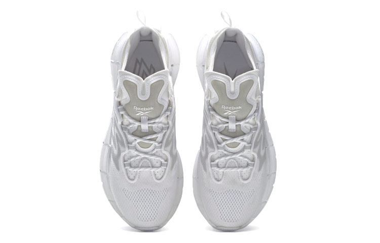 Shop Reebok Zig Kinetica II 輕便透氣休閒運動鞋 女款 灰白