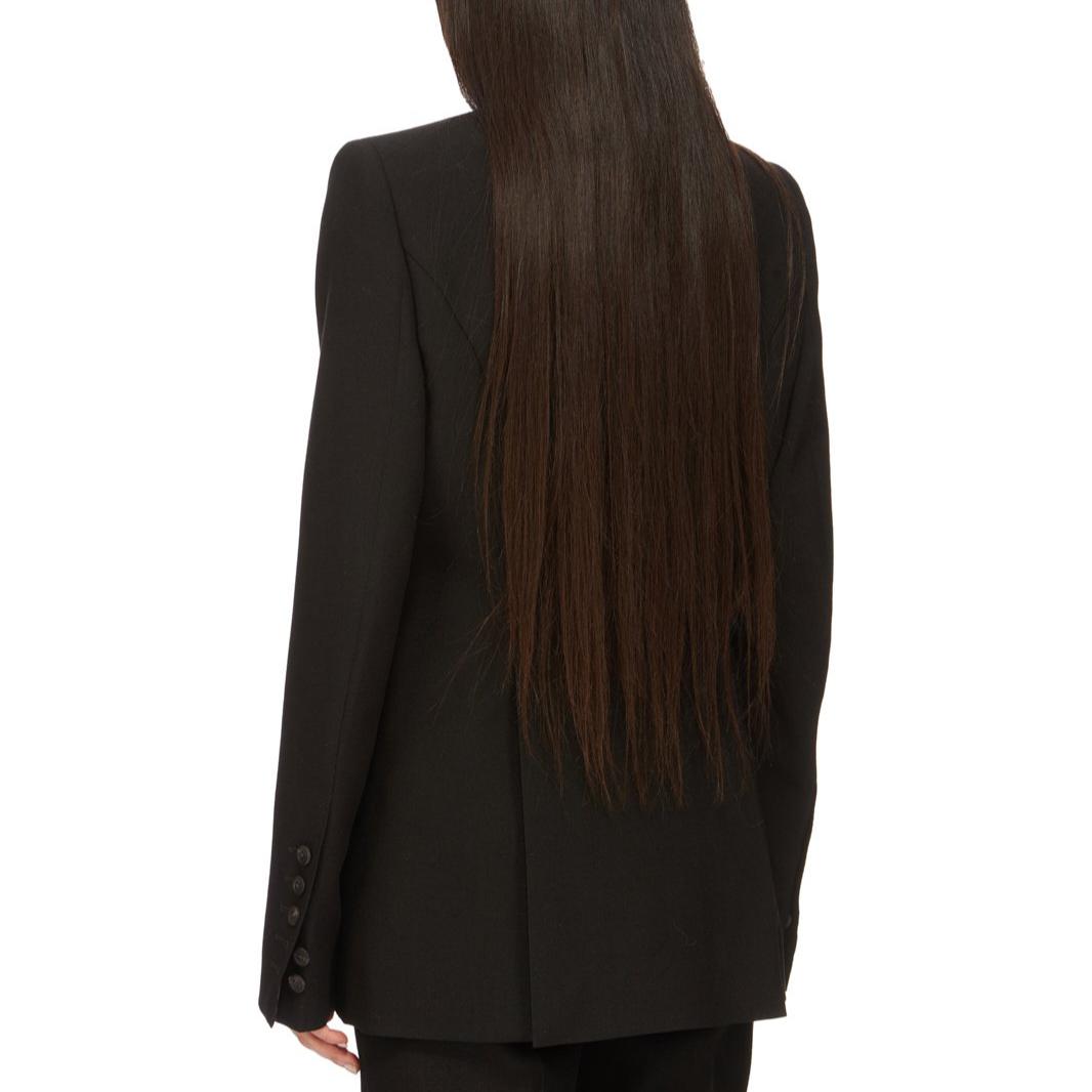 Lookbook (W) RICK OWENS 黑色雙排扣開衩下擺外套 FW24 RP02D3756WGP-09