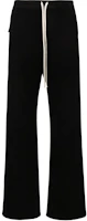 (Women) Rick Owens Black Drawstring Mid-Rise Wide-Leg Pants DS02D2336F-09 (Women) Rick Owens Black Drawstring Mid-Rise Wide-Leg Pants DS02D2336F-09