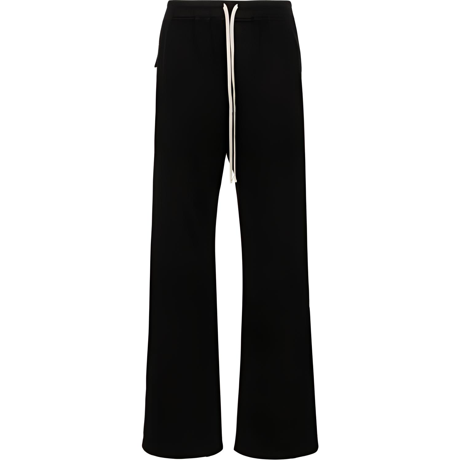 (Women) Rick Owens  Black Drawstring Mid-Rise Wide-Leg Pants DS02D2336F-09 圖 2