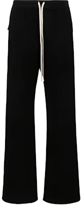 (Women) Rick Owens Black Drawstring Mid-Rise Wide-Leg Pants DS02D2336F-09 Order (Women) Rick Owens Black Drawstring Mid-Rise Wide-Leg Pants DS02D2336F-09