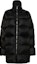 Order (Women) RICK OWENS Black Long Puffer Coat with High Collar and Zipper. RP02D3767NPD3-09