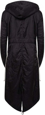 (Women) RICK OWENS Black Solid Color Zip-Up Hooded Parka Coat DS18F7900NR-09 Lookbook (Women) RICK OWENS Black Solid Color Zip-Up Hooded Parka Coat DS18F7900NR-09