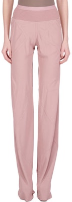 (W) RICK OWENS 休閒寬鬆彈性腰長褲 灰粉色 RP01D2301CC-63 Order (W) RICK OWENS 休閒寬鬆彈性腰長褲 灰粉色 RP01D2301CC-63