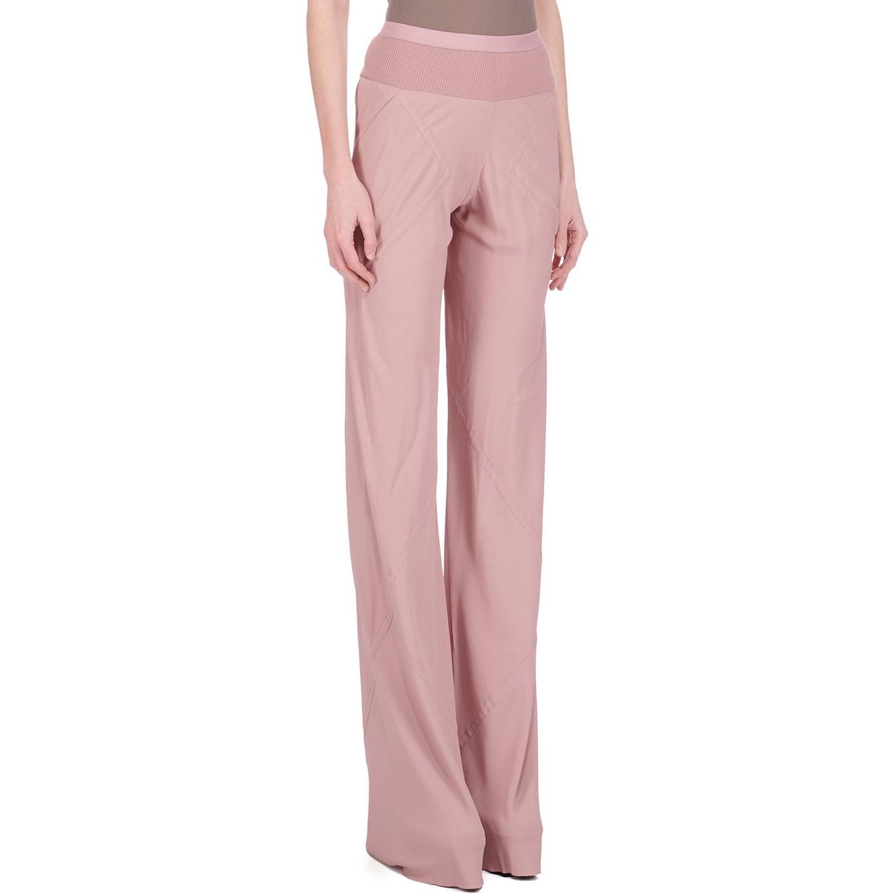 Shop (W) RICK OWENS 休閒寬鬆彈性腰長褲 灰粉色 RP01D2301CC-63