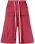 Buy (Women) RICK OWENS Red Solid Drawstring Embroidered Shorts. CW21S00131145-6903