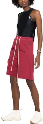 (Women) RICK OWENS Red Solid Drawstring Embroidered Shorts. CW21S00131145-6903 Shop (Women) RICK OWENS Red Solid Drawstring Embroidered Shorts. CW21S00131145-6903