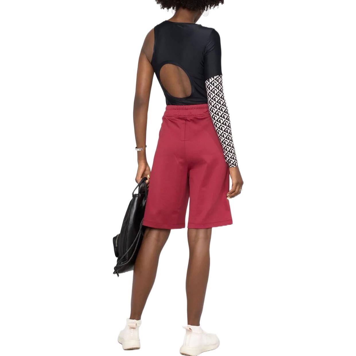 Purchase (Women) RICK OWENS  Red Solid Drawstring Embroidered Shorts. CW21S00131145-6903