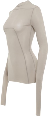 (W) リックオウエンス スリムフィット長袖クルーネックTシャツ オフホワイト RP02C1228HBZ-08 Shop (W) リックオウエンス スリムフィット長袖クルーネックTシャツ オフホワイト RP02C1228HBZ-08