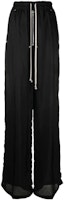 (Women) Rick Owens Solid Color Drawstring Wide-Leg Knit Sweatpants Black. RP01C5361J09 (Women) Rick Owens Solid Color Drawstring Wide-Leg Knit Sweatpants Black. RP01C5361J09