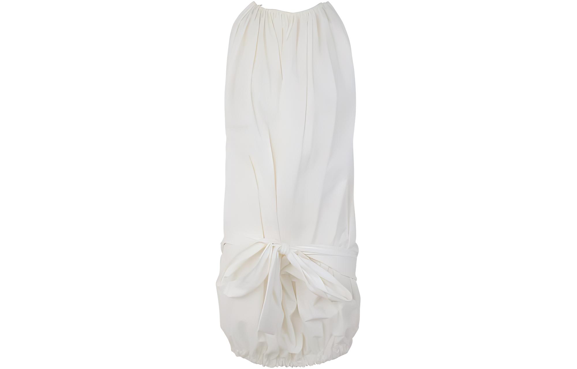 (Women) RICK OWENS  Solid White Sleeveless Dress RP01C5533P11