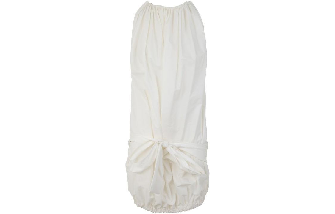 Order (W) RICK OWENS Gaun Tanpa Lengan Putih Solid RP01C5533P11