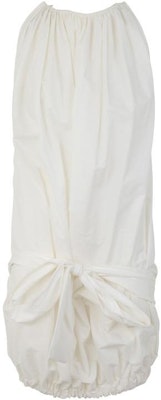 (W) RICK OWENS Gaun Tanpa Lengan Putih Solid RP01C5533P11 Order (W) RICK OWENS Gaun Tanpa Lengan Putih Solid RP01C5533P11