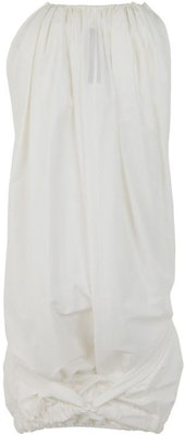 (W) RICK OWENS Gaun Tanpa Lengan Putih Solid RP01C5533P11 Lookbook (W) RICK OWENS Gaun Tanpa Lengan Putih Solid RP01C5533P11