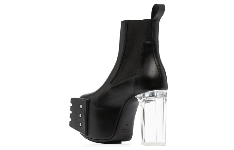 (W) Rick Owens Beatle Chelsea Boot 'Black Calfskin' 圖 3