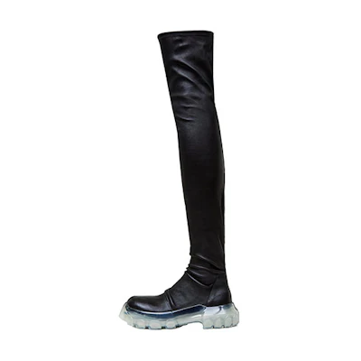 (W) Rick Owens Bozo Tractor Boots FW20 'Black'