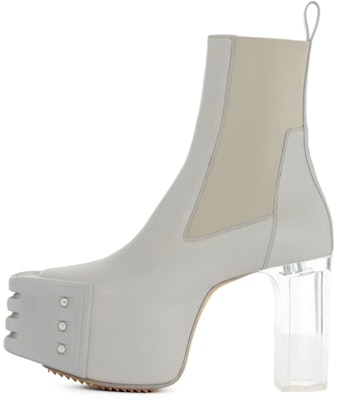 (Women) Rick Owens Calfskin Platform Chelsea Boot 'Grey' RO02B6843LCGGR-08080 Buy (Women) Rick Owens Calfskin Platform Chelsea Boot 'Grey' RO02B6843LCGGR-08080