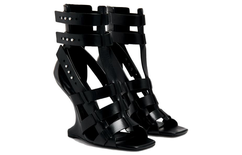 Lookbook (Women) Rick Owens Cantilever 11 Spartan Sandal 'Black' RP02C1802-LE-09