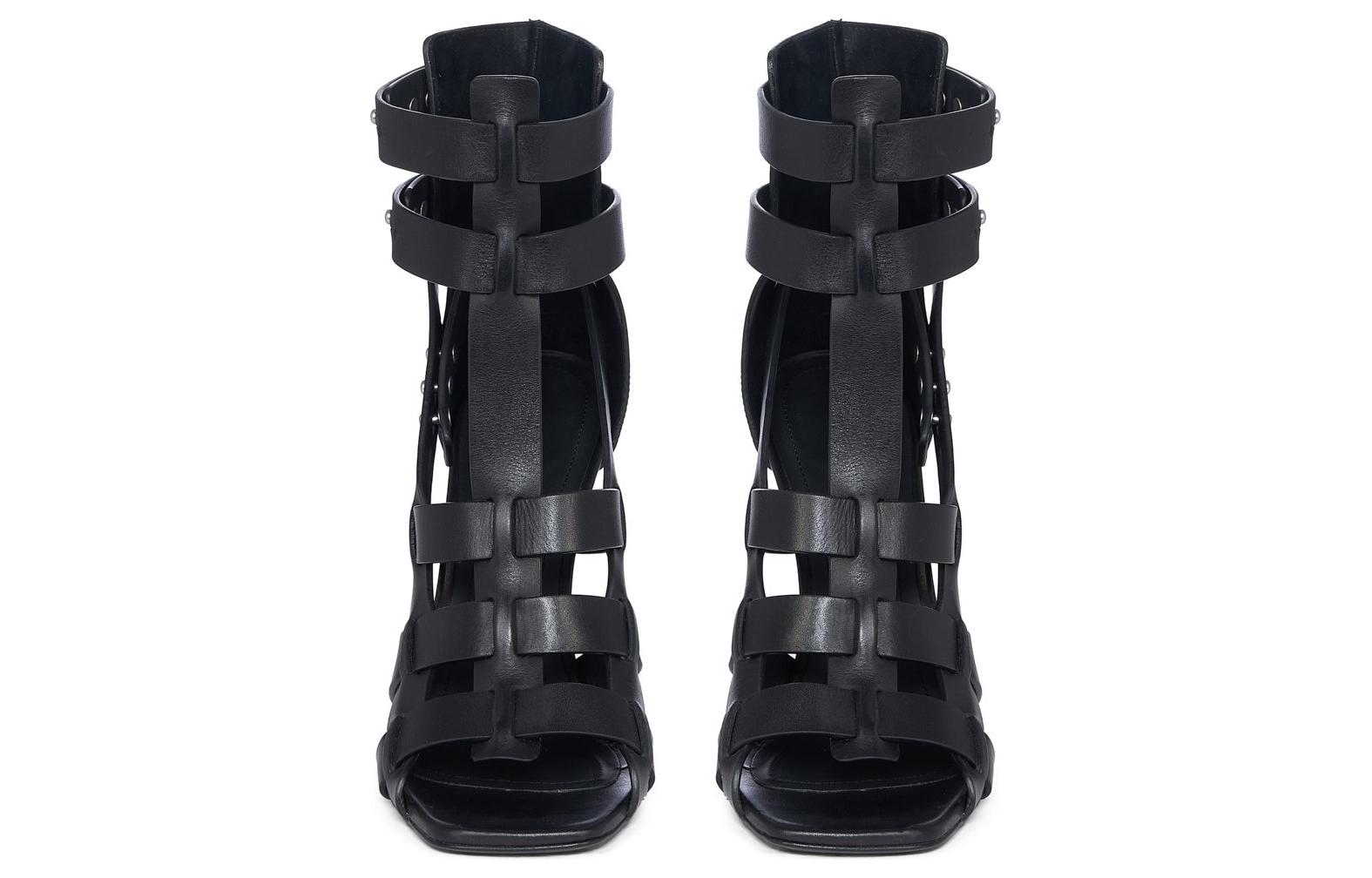 Shop (Women) Rick Owens Cantilever 11 Spartan Sandal 'Black' RP02C1802-LE-09